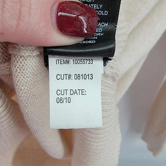 Torrid 100% Cotton Long Sleeve Skull Sweater Cream Size 2 - Picture 5 of 6